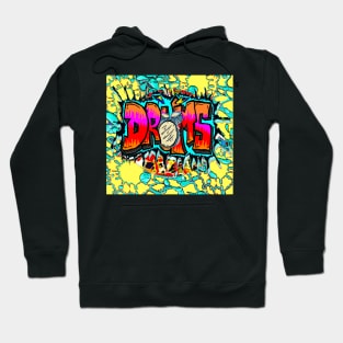 Drums, Pop, Drum, graffiti, drummer, Hoodie